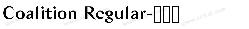Coalition Regular字体转换